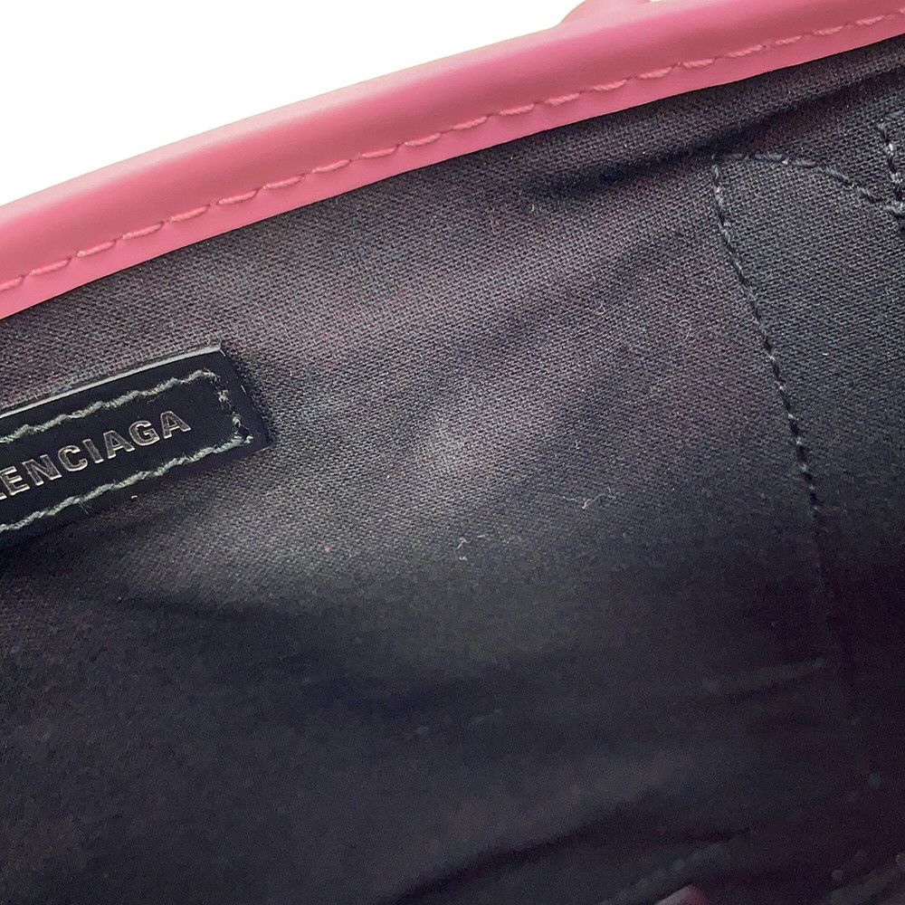バレンシアガ ハンドバッグ ネイビーカバス XS 390346 ポーチ付 BALENCIAGA 2wayショルダーバッグ