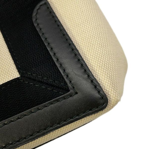 バレンシアガ トートバッグ ネイビーカバス S ポーチ付 339933 BALENCIAGA 黒 白