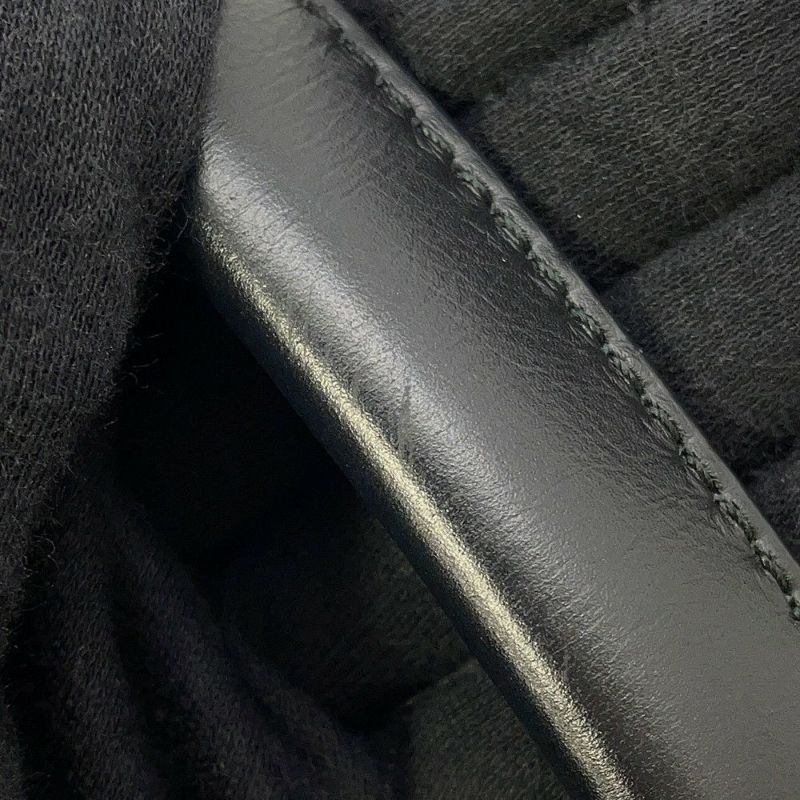 バレンシアガ トートバッグ ネイビーカバス S ポーチ付 339933 BALENCIAGA 黒 白