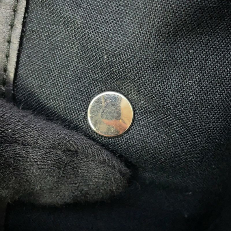 バレンシアガ トートバッグ ネイビーカバス S ポーチ付 339933 BALENCIAGA 黒 白