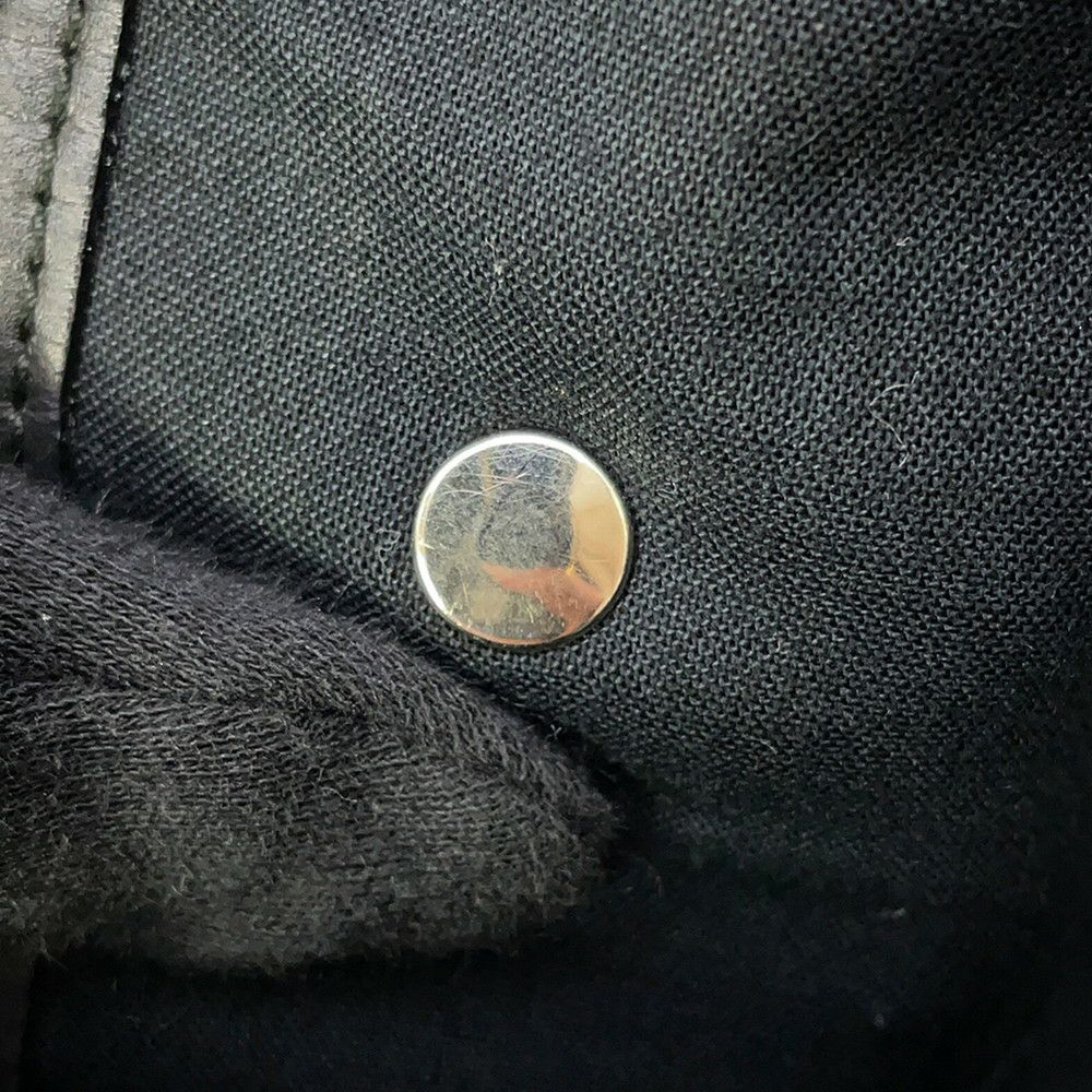 バレンシアガ トートバッグ ネイビーカバス S ポーチ付 339933 BALENCIAGA 黒 白