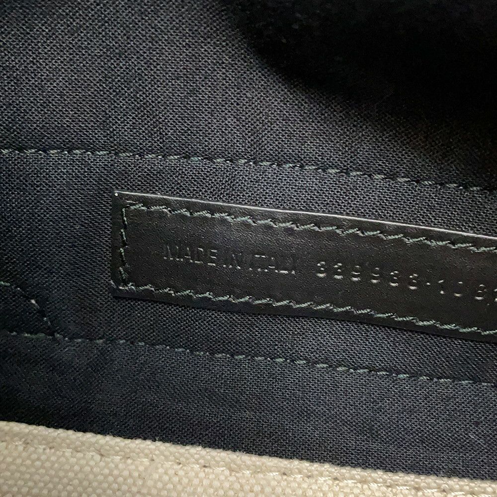 バレンシアガ トートバッグ ネイビーカバス S ポーチ付 339933 BALENCIAGA 黒 白