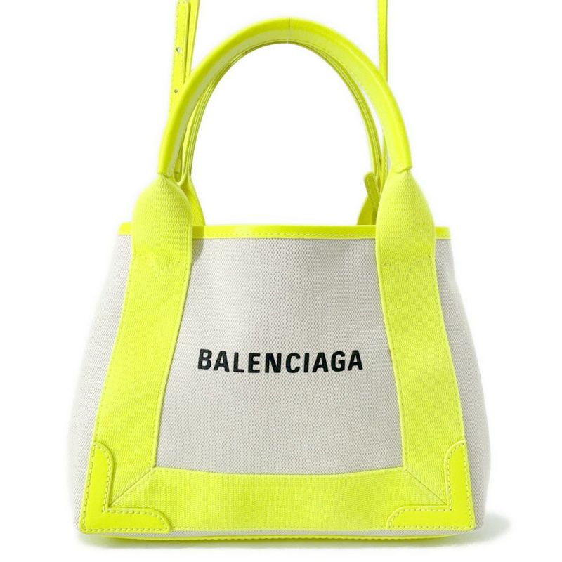 バレンシアガ ハンドバッグ ネイビーカバス XS 390346 ポーチ付 BALENCIAGA 2wayショルダーバッグ