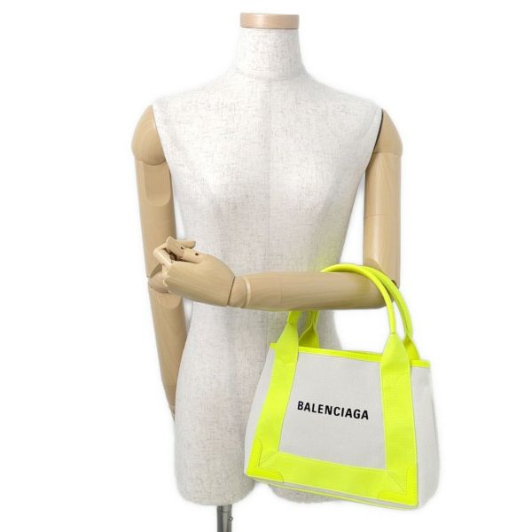 バレンシアガ ハンドバッグ ネイビーカバス XS 390346 ポーチ付 BALENCIAGA 2wayショルダーバッグ