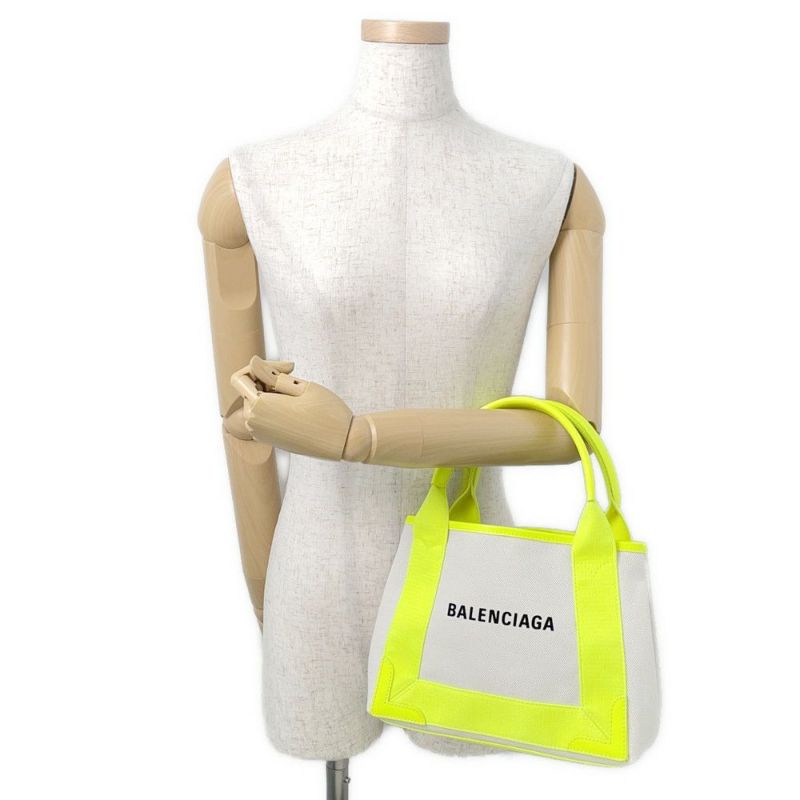 バレンシアガ ハンドバッグ ネイビーカバス XS 390346 ポーチ付 BALENCIAGA 2wayショルダーバッグ