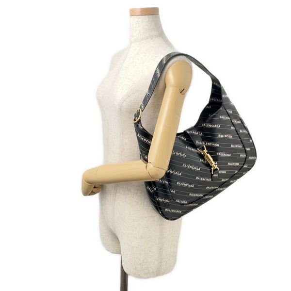 バレンシアガ ショルダーバッグ ザ・ハッカー プロジェクト ジャッキー1961 ミディアム 636712 グッチコラボ 黒