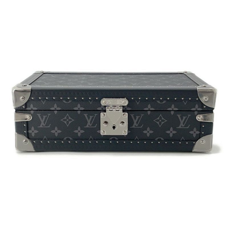 ルイヴィトン ケース モノグラム・エクリプス コフレ 8 モントル LOUIS VUITTON 腕時計ケース 小物入れ ブラック 黒