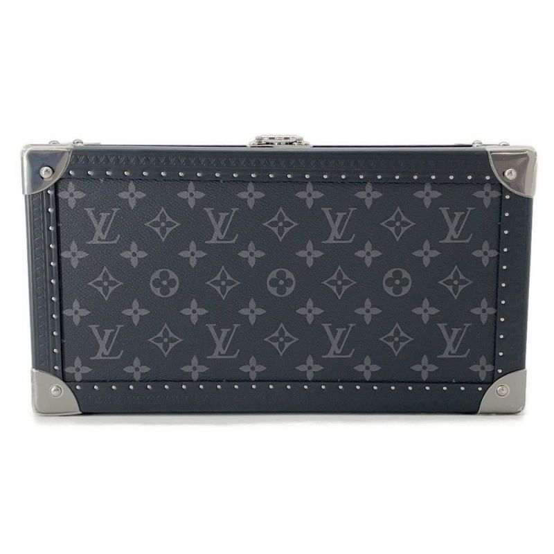 ルイヴィトン ケース モノグラム・エクリプス コフレ 8 モントル LOUIS VUITTON 腕時計ケース 小物入れ ブラック 黒