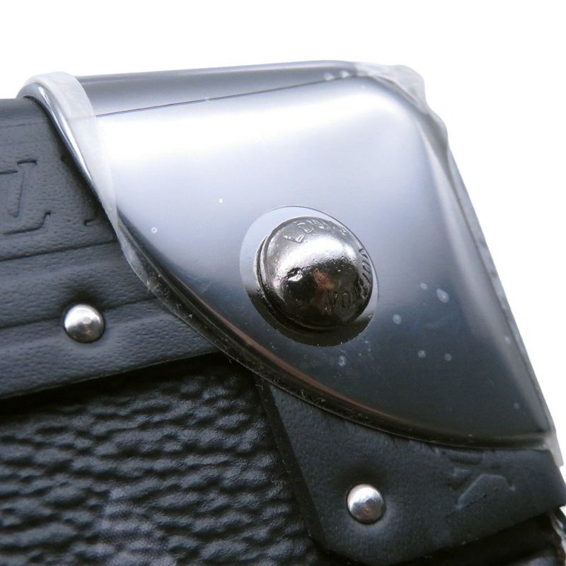 ルイヴィトン ケース モノグラム・エクリプス コフレ 8 モントル LOUIS VUITTON 腕時計ケース 小物入れ ブラック 黒