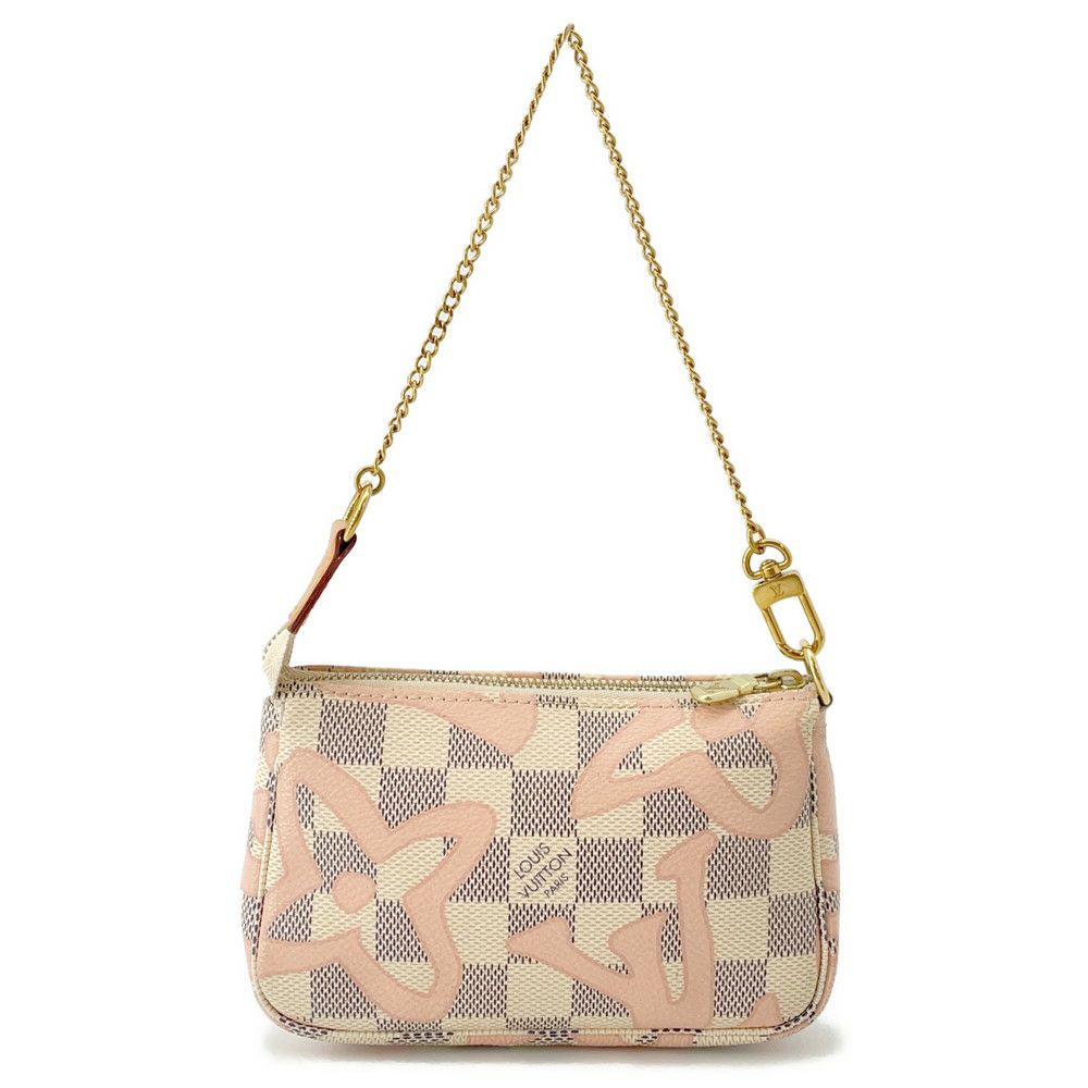 ルイヴィトン ポーチ ダミエ・アズール/タヒチ ミニポシェット・アクセソワール N60051 LOUIS VUITTON