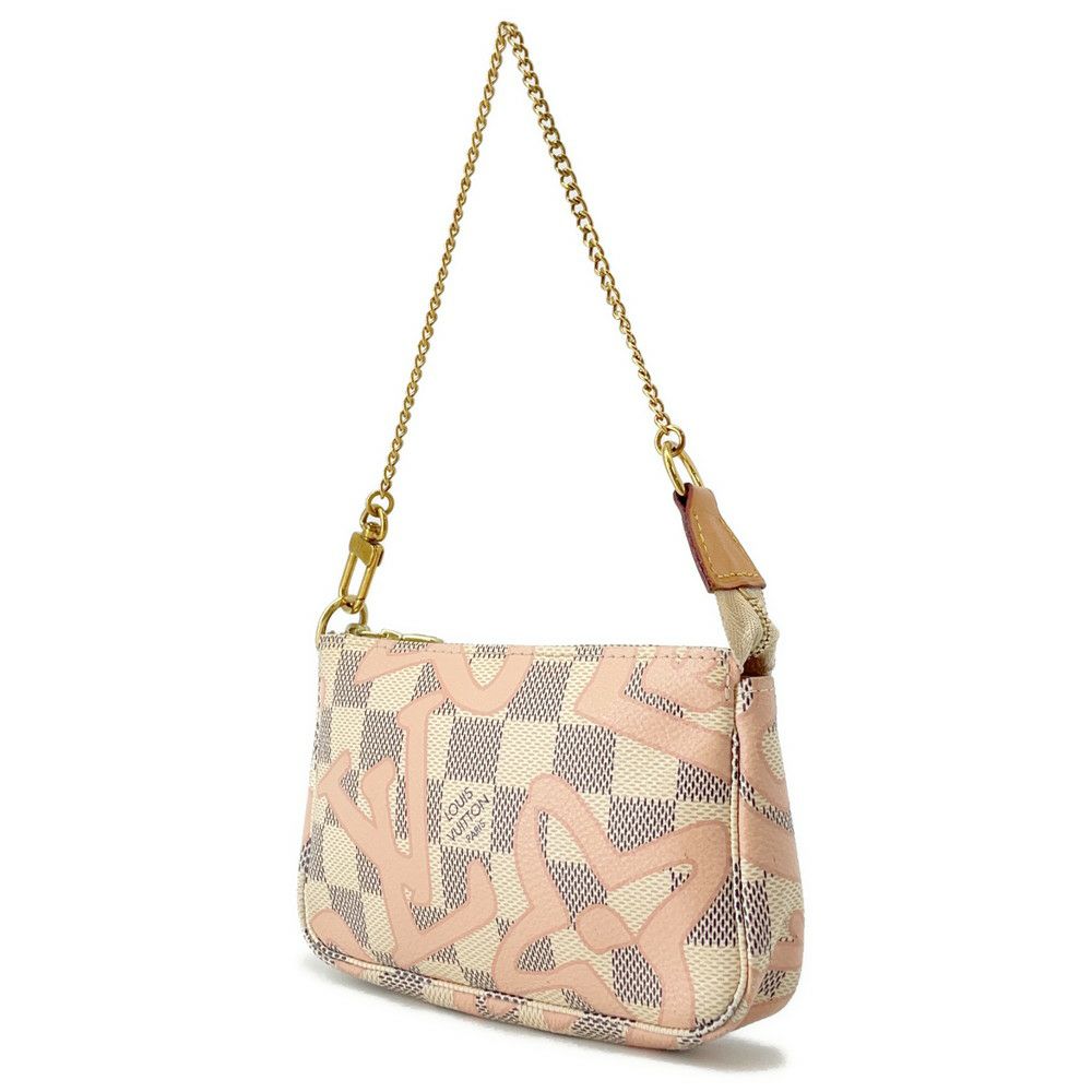 ルイヴィトン ポーチ ダミエ・アズール/タヒチ ミニポシェット・アクセソワール N60051 LOUIS VUITTON