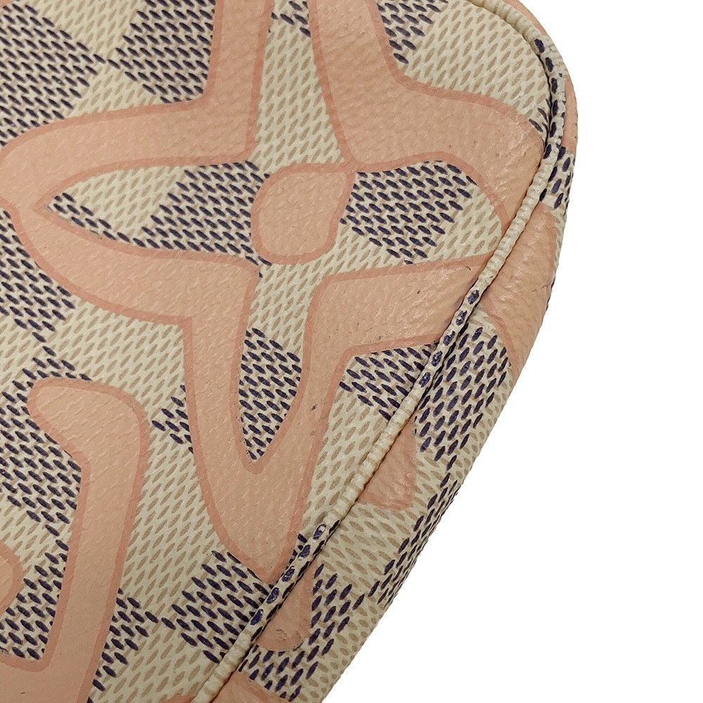 ルイヴィトン ポーチ ダミエ・アズール/タヒチ ミニポシェット・アクセソワール N60051 LOUIS VUITTON