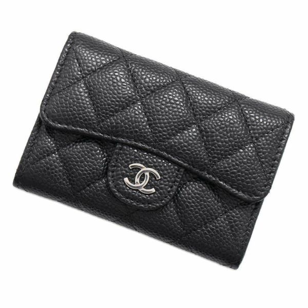 CHANEL - シャネル マトラッセ カードケース 名刺入れ キャビア