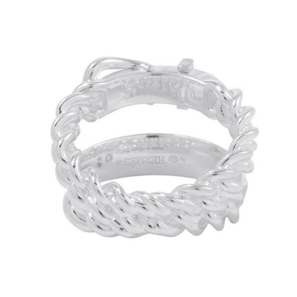 エルメス リング ブックルセリエ アンフレクシブル SV925シルバー リングサイズ61 HERMES 指輪 ジュエリー