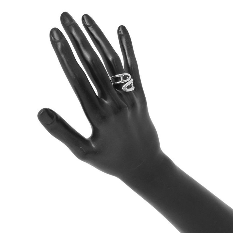 エルメス リング シェーヌダンクル ツイスト パンクPM SV925シルバー リングサイズ54 HERMES 指輪 ジュエリー