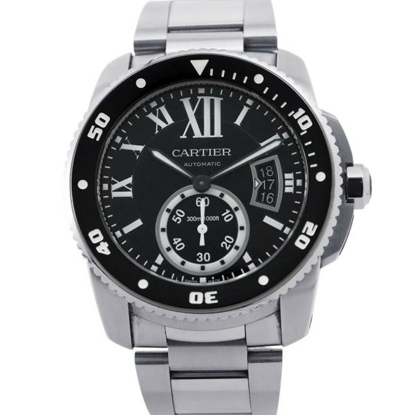 カルティエ カリブル ドゥ カルティエ ダイバー W7100057 Cartier 腕時計 黒文字盤