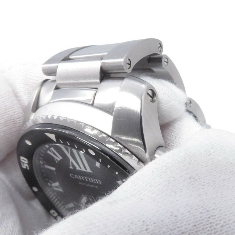 カルティエ カリブル ドゥ カルティエ ダイバー W7100057 Cartier 腕時計 黒文字盤