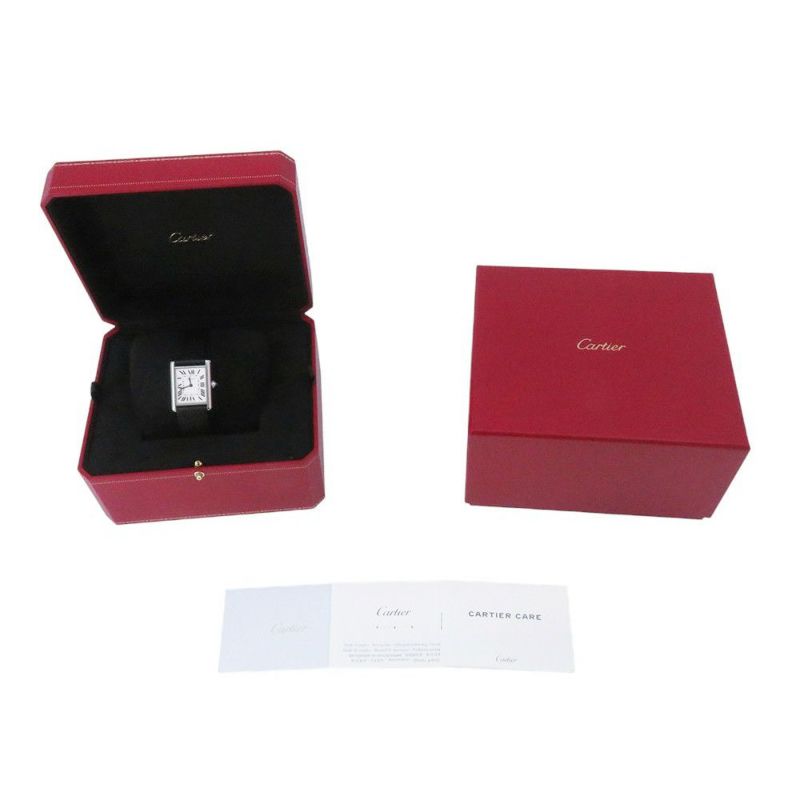 カルティエ タンク マスト ドゥ カルティエ ウォッチ LM WSTA0072 Cartier 腕時計 白文字盤