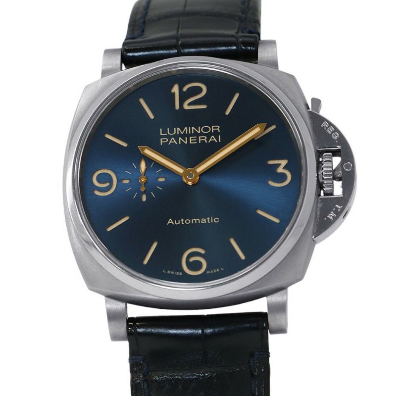 パネライ ルミノール ドゥエ 3デイズ チタニオ PAM00729 PANERAI 腕時計 ブルー文字盤