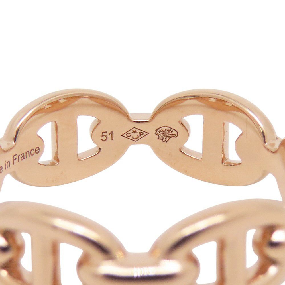 エルメス リング シェーヌダンクル アンシェネPM Enchainee K18PGピンクゴールド リングサイズ51 HERMES ジュエリー