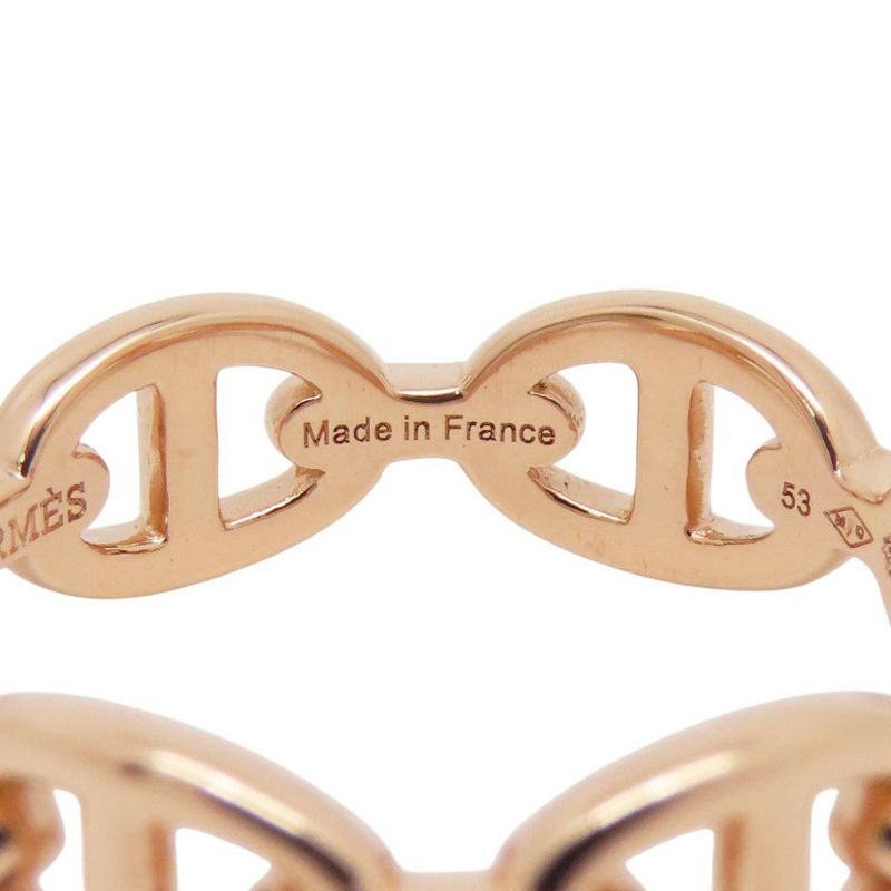 エルメス リング シェーヌダンクル アンシェネPM Enchainee K18PGピンクゴールド リングサイズ53 HERMES ジュエリー