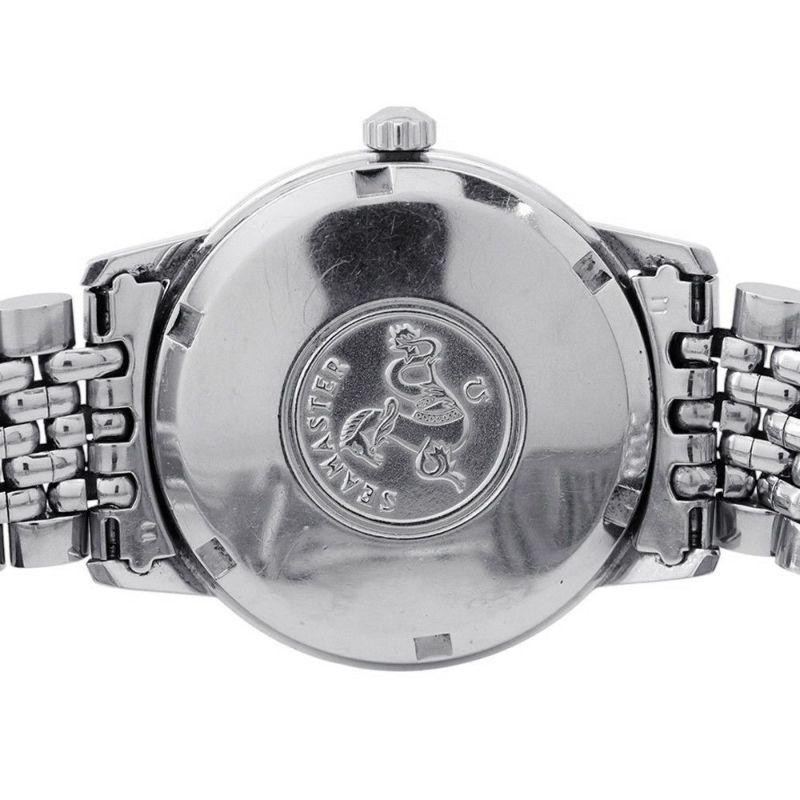 オメガ シーマスター デイト 166.037 OMEGA 腕時計 シルバー文字盤