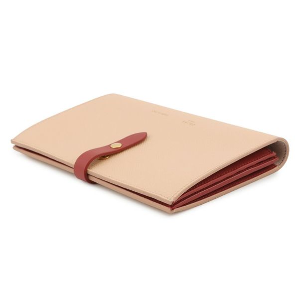 セリーヌ 長財布 ラージ ストラップ マルチファクション レザー 104873 CELINE 二つ折り バイカラー