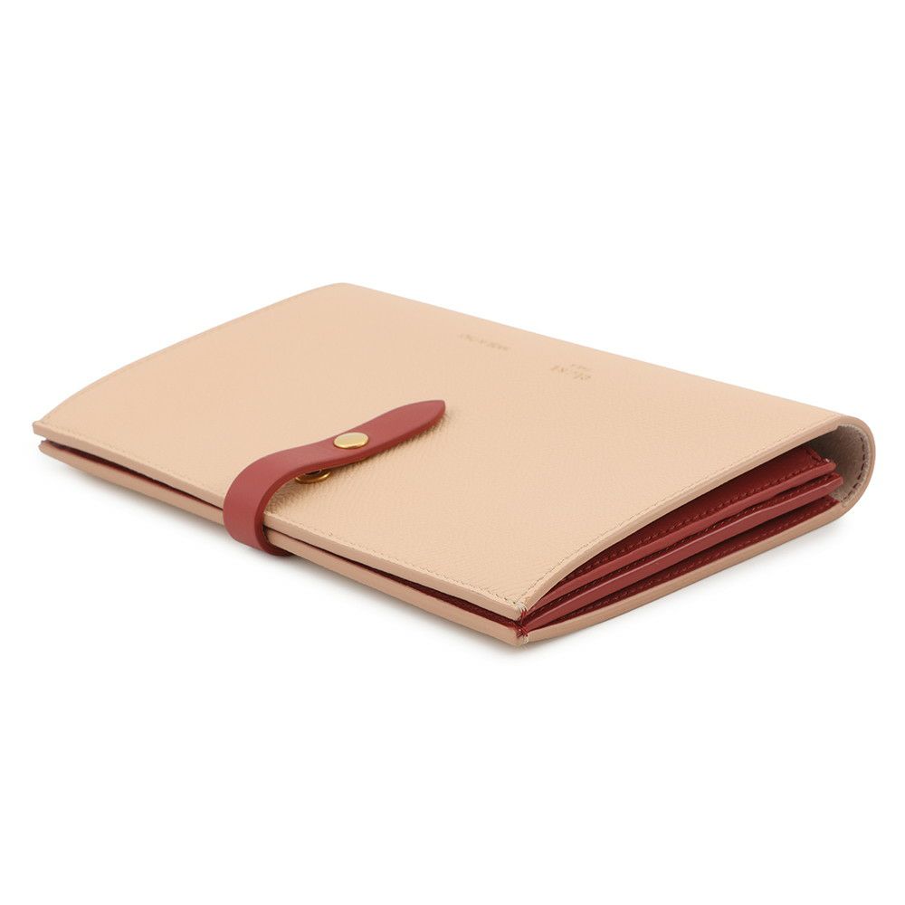 セリーヌ 長財布 ラージ ストラップ マルチファクション レザー 104873 CELINE 二つ折り バイカラー