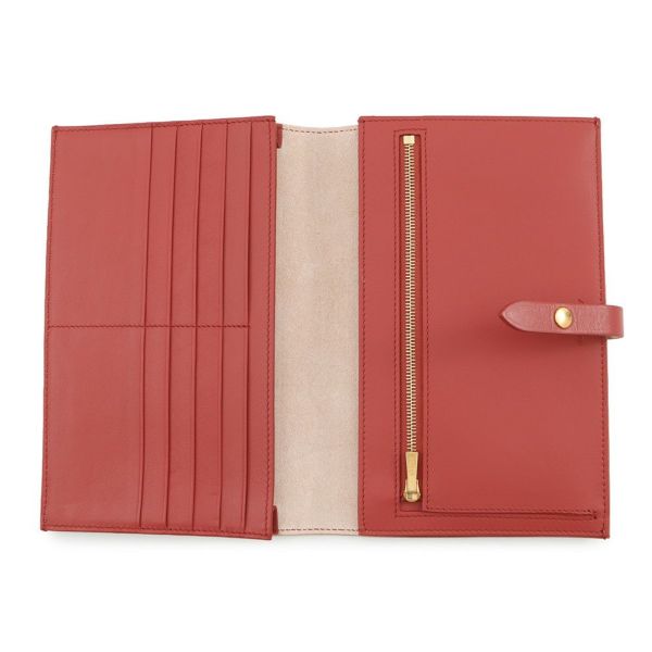 セリーヌ 長財布 ラージ ストラップ マルチファクション レザー 104873 CELINE 二つ折り バイカラー