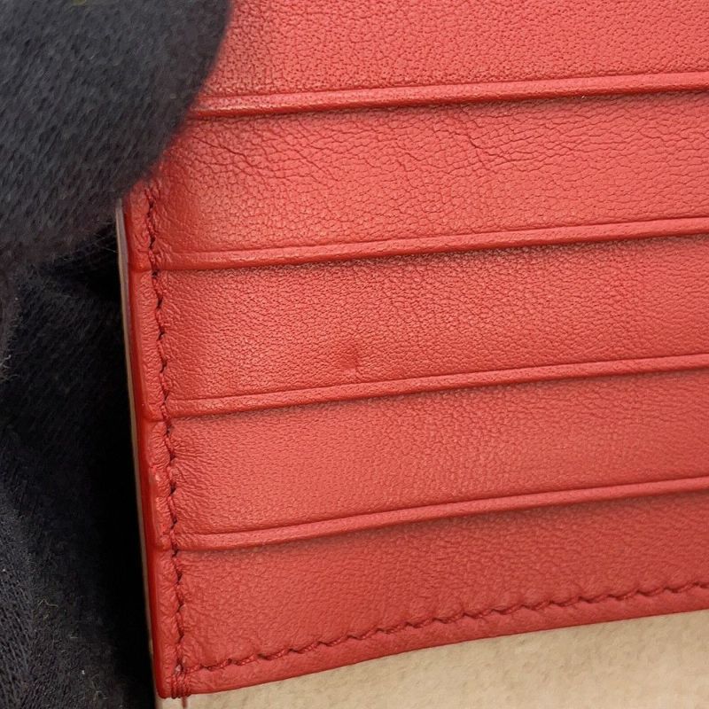 セリーヌ 長財布 ラージ ストラップ マルチファクション レザー 104873 CELINE 二つ折り バイカラー