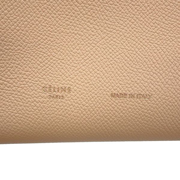 セリーヌ 長財布 ラージ ストラップ マルチファクション レザー 104873 CELINE 二つ折り バイカラー