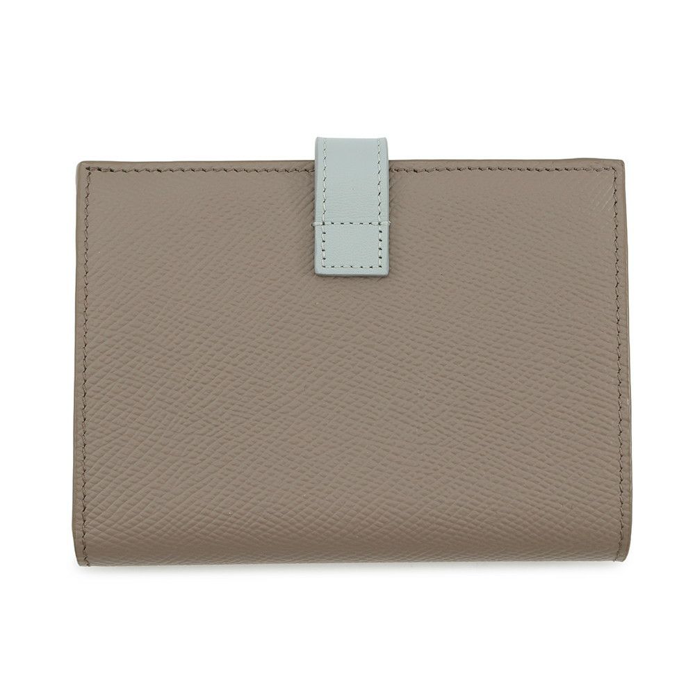 セリーヌ 二つ折り財布 ミディアム ストラップウォレット バイカラー グレインドカーフレザー 10B643BRU CELINE セール品