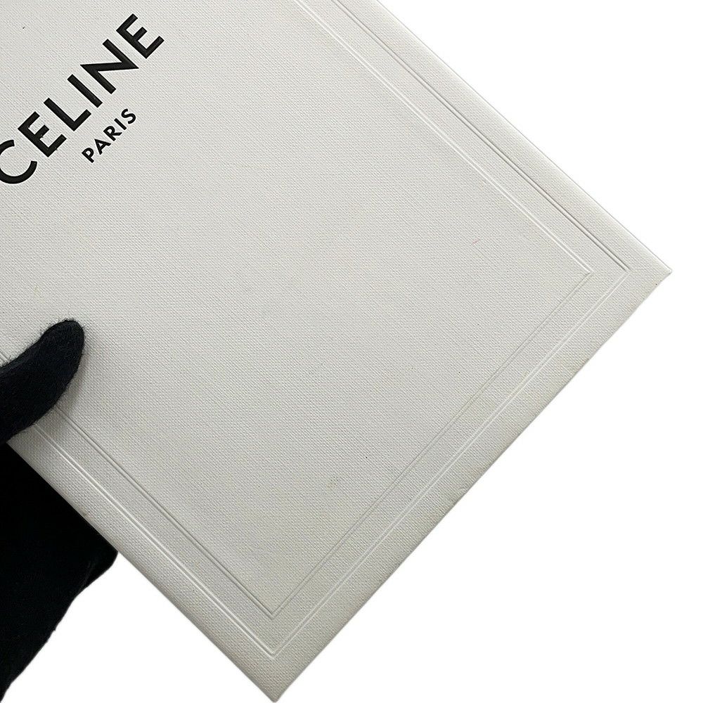 セリーヌ 二つ折り財布 ミディアム ストラップウォレット バイカラー グレインドカーフレザー 10B643BRU CELINE セール品