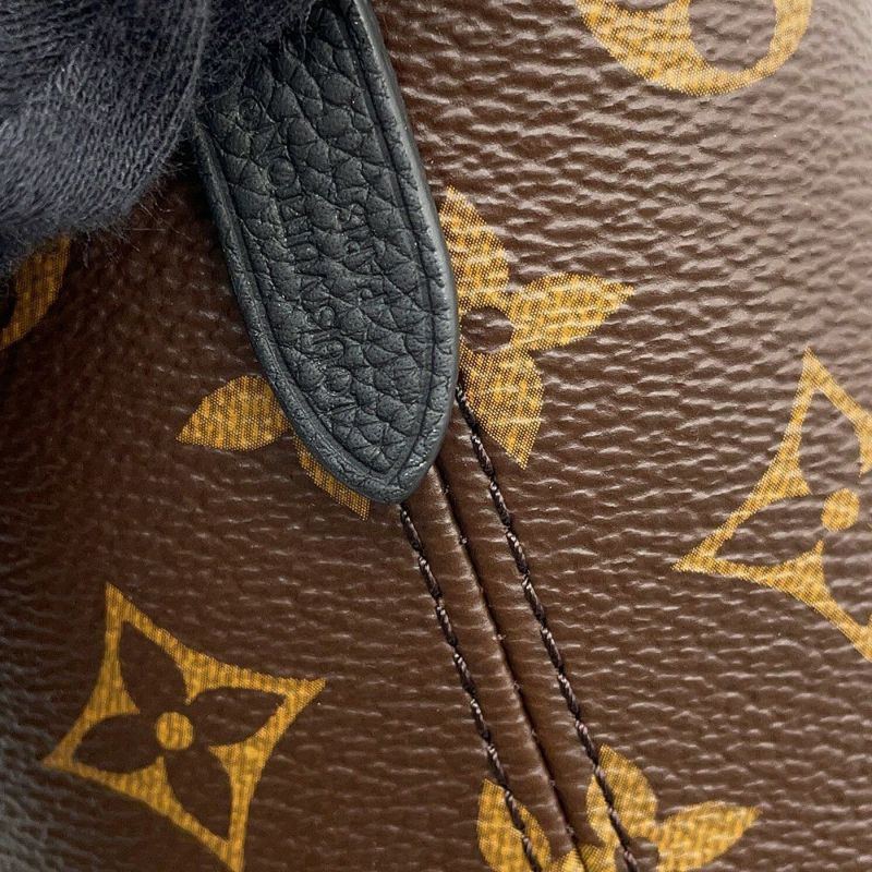 ルイヴィトン トートバッグ モノグラム/グレインレザー ネヴァーフル・インサイドアウトBB M12099 2wayショルダー 黒 ブラック