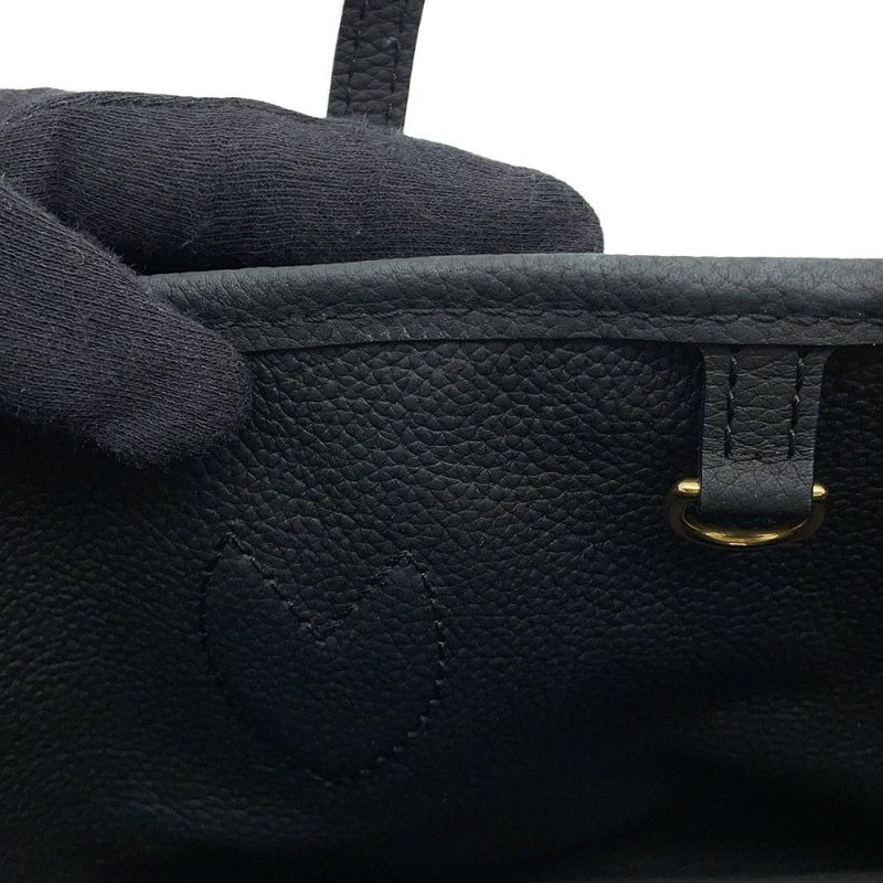 ルイヴィトン トートバッグ モノグラム/グレインレザー ネヴァーフル・インサイドアウトBB M12099 2wayショルダー 黒 ブラック