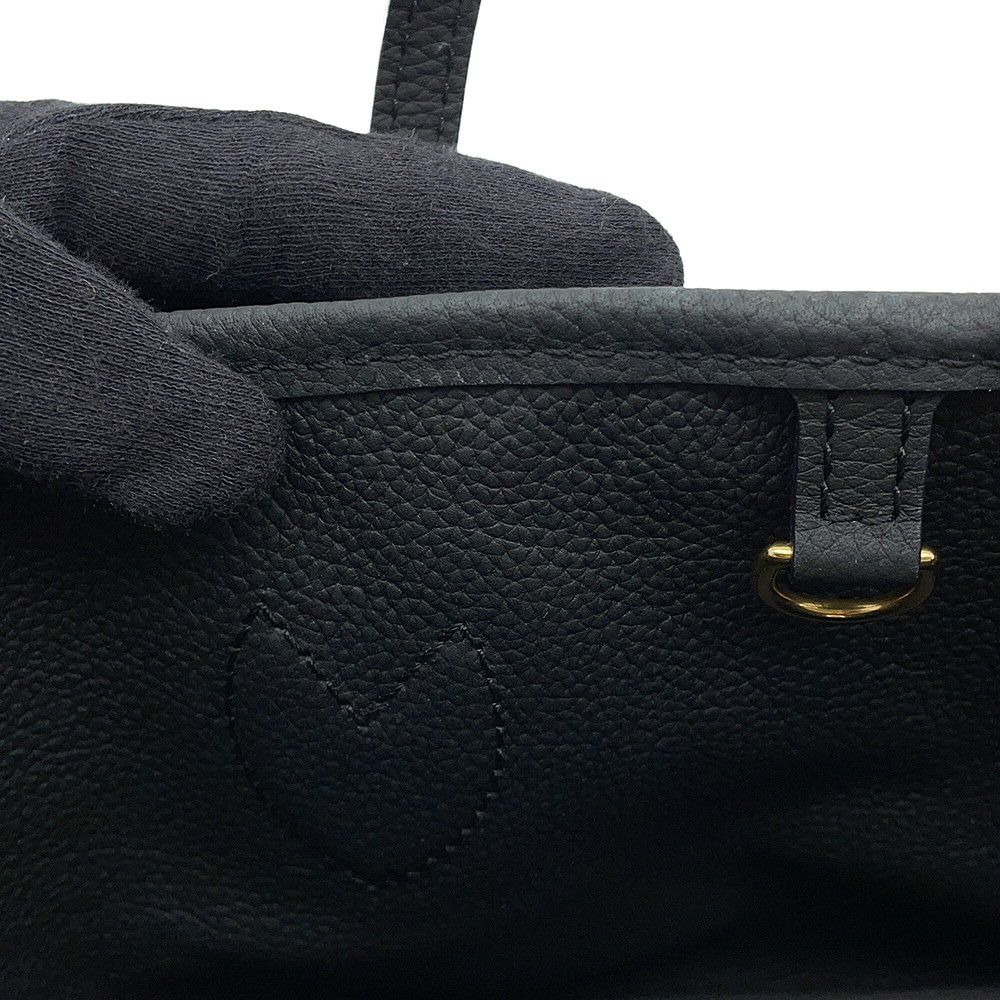 ルイヴィトン トートバッグ モノグラム/グレインレザー ネヴァーフル・インサイドアウトBB M12099 2wayショルダー 黒 ブラック