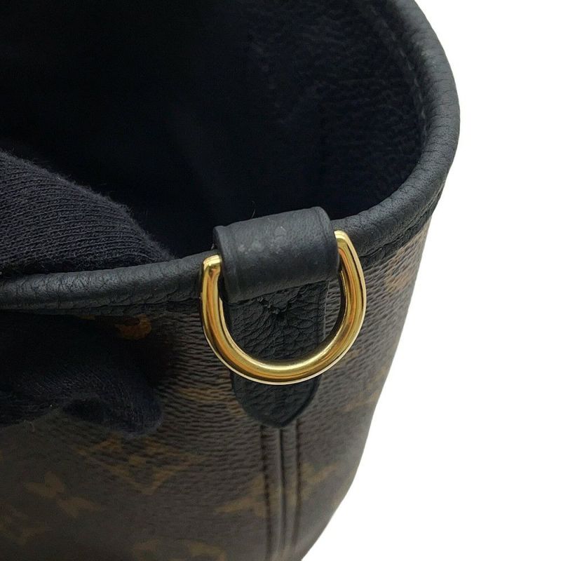 ルイヴィトン トートバッグ モノグラム/グレインレザー ネヴァーフル・インサイドアウトBB M12099 2wayショルダー 黒 ブラック