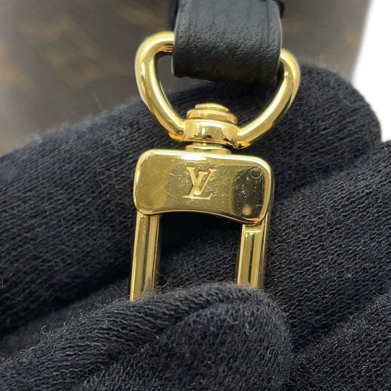 ルイヴィトン トートバッグ モノグラム/グレインレザー ネヴァーフル・インサイドアウトBB M12099 2wayショルダー 黒 ブラック