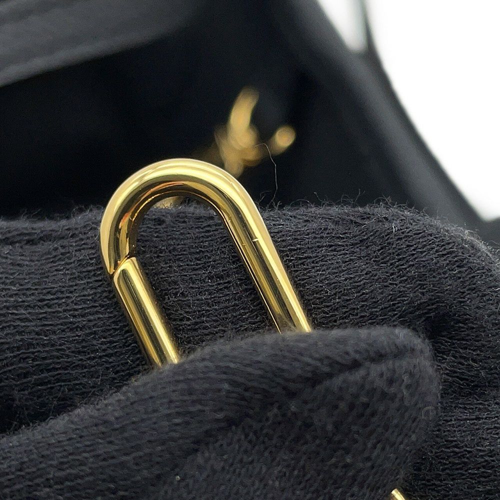 ルイヴィトン トートバッグ モノグラム/グレインレザー ネヴァーフル・インサイドアウトBB M12099 2wayショルダー 黒 ブラック