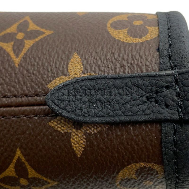 ルイヴィトン トートバッグ モノグラム/グレインレザー ネヴァーフル・インサイドアウトBB M12099 2wayショルダー 黒 ブラック