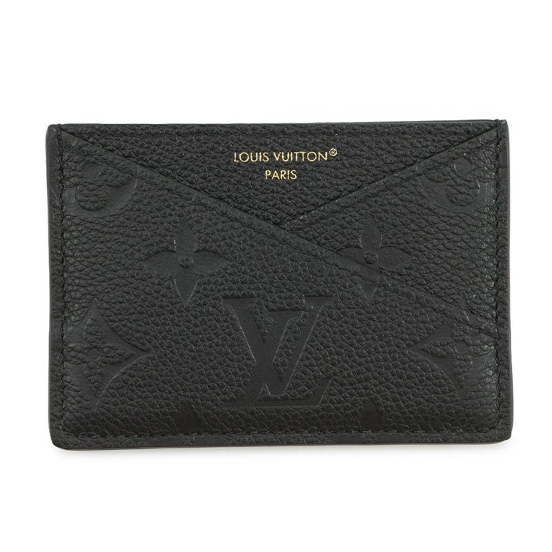 ルイヴィトン カードケース モノグラム・アンプラント ポルト カルト・クリスクロス M13695 LOUIS VUITTON 黒 ブラック