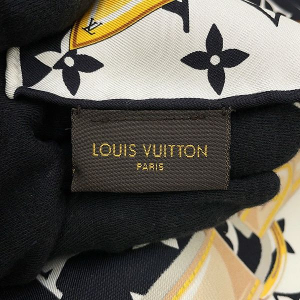 ルイヴィトン スカーフ カレ・モノグラム コンフィデンシャル シルク M78667 LOUIS VUITTON 黒 ブラック