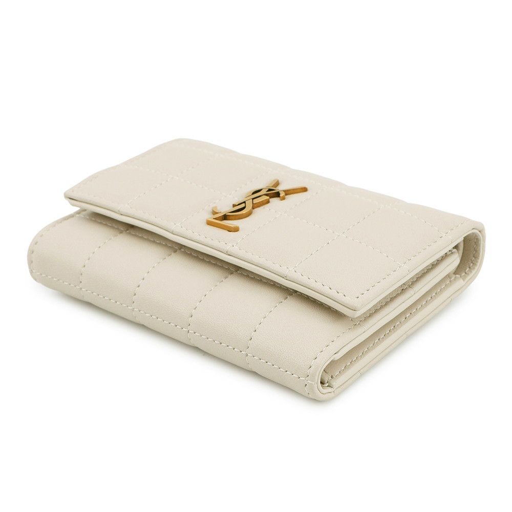 サンローランパリ 三つ折り財布 カサンドラ マテラッセ カレ コンパクト ウォレット ラムスキン 800763 SAINT LAURENT PARIS