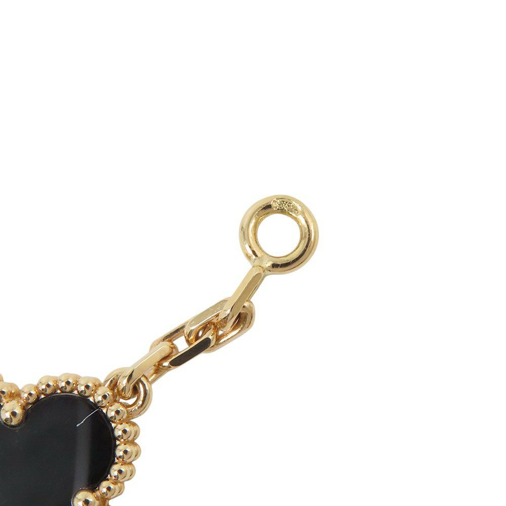 ヴァンクリーフ&アーペル ネックレス ヴィンテージ アルハンブラ ネックレス 10モチーフ オニキス K18YGイエローゴールド VCARA42700