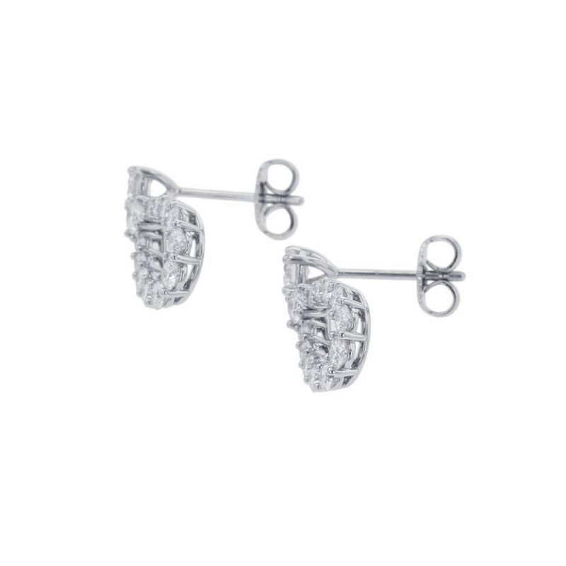 ハリーウィンストン ピアス ループ・イヤリング ミディアム ダイヤモンド 26P 計約1.55ct Pt950プラチナ EADPRDMDLP