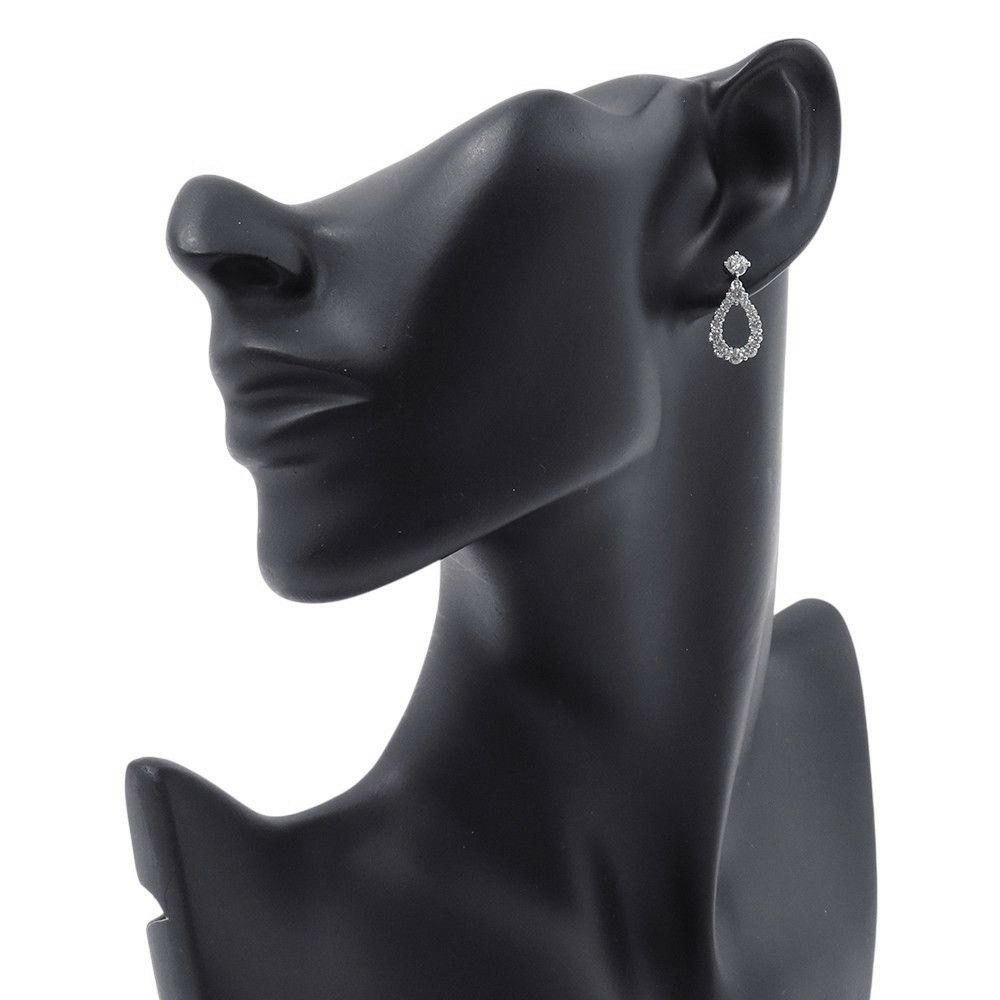 ハリーウィンストン ピアス ループ・イヤリング ミディアム ダイヤモンド 26P 計約1.55ct Pt950プラチナ EADPRDMDLP