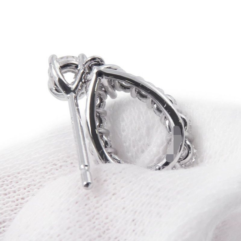 ハリーウィンストン ピアス ループ・イヤリング ミディアム ダイヤモンド 26P 計約1.55ct Pt950プラチナ EADPRDMDLP