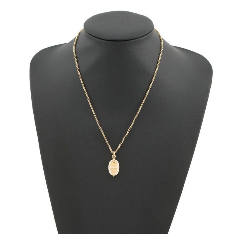 エルメス ネックレス ペンダント ミニ・マイヨン PM クレーム/ゴールド金具 HERMES アクセサリー