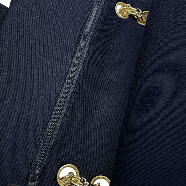 シャネル チェーンショルダーバッグ マトラッセ25 ココマーク ダブルチェーン コットンジャージー A01112  CHANEL バッグ