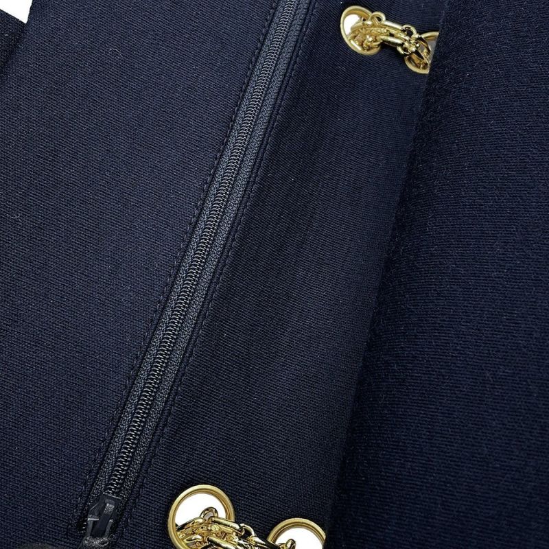 シャネル チェーンショルダーバッグ マトラッセ25 ココマーク ダブルチェーン コットンジャージー A01112  CHANEL バッグ